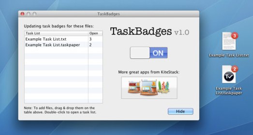 TaskBadges – 文本 Todo 列表助手 [Mac]