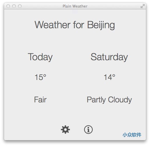 Plain Weather – 最朴素的天气应用 [Mac]