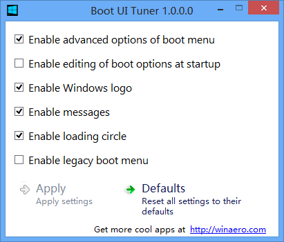 Boot UI Tuner – 调出 Windows 8 高级启动菜单