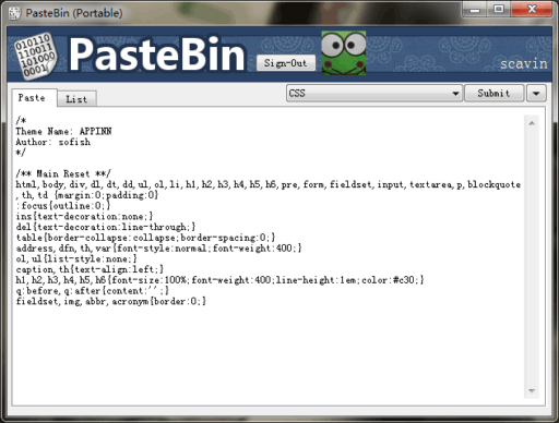 PasteBin – 快速分享文本、代码