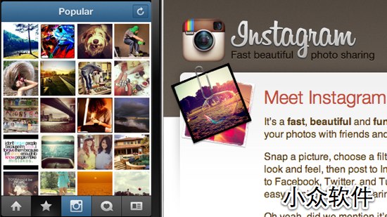 Instagram – 横跨 iOS 和 Android 的最红照片分享