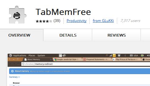 TabMemFree – 为 Chrome 标签页释放内存