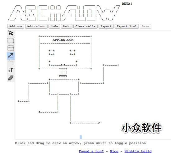 ASCIIFlow - 纯文本流程图表 1