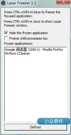lazarfreezer – 冷冻程序释放 CPU