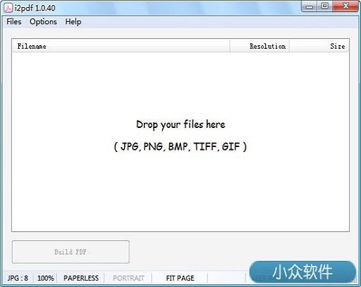 i2pdf – 转换图片为 PDF 文档
