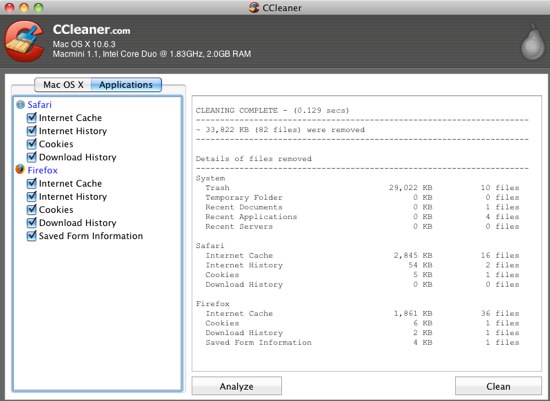 CCleaner – 系统垃圾清理软件登陆 Mac 平台