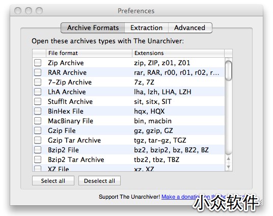 The Unarchiver – 全能解压不乱码 [Mac]
