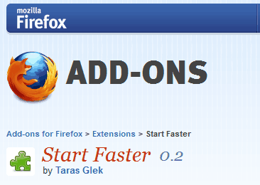 Start Faster – 给 Firefox 启动加速