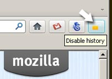 History Disable Button – 禁止记录浏览历史[Firefox]