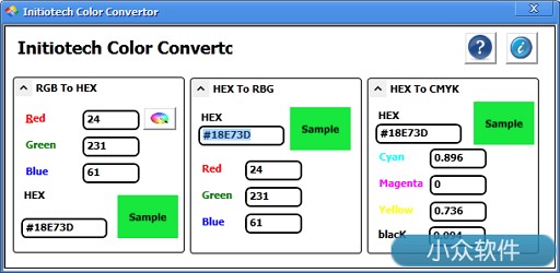 Initiotech Color Convertor – 颜色代码转换