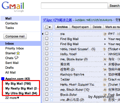 Find Big Mail – 检查 Gmail 邮箱中的大邮件