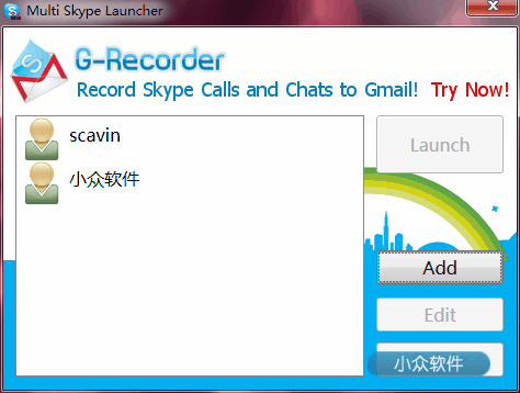 Multi Skype Launcher - 同时登录多个 Skype 帐号 1