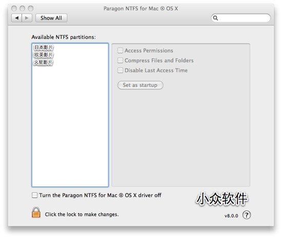 Paragon NTFS for Mac OS X – NTFS 高速驱动[Mac]