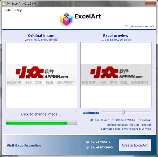 ExcelArt - Excel 上的像素图 2