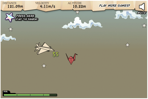 Flight - 爱心纸飞机游戏，还能升级装备 3