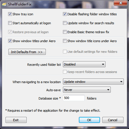 ShellFolderFix – 自动记忆文件夹大小及位置[Win7]