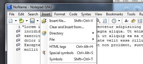 Notepad GNU – 蛮有特色的文本编辑软件