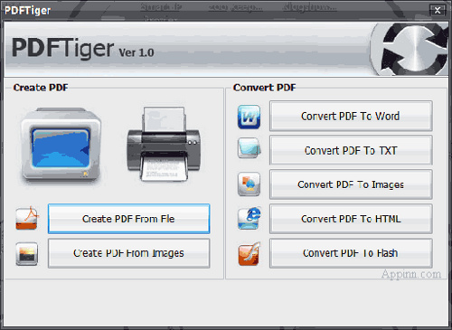 PDFTiger – 各种格式与 PDF 互转工具