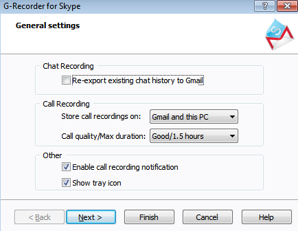 G-Recorder – 把 skype 的聊天记录保存到 Gmail 里面【已经过期】
