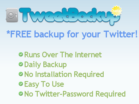 TweetBackup – 备份你的 Twitter