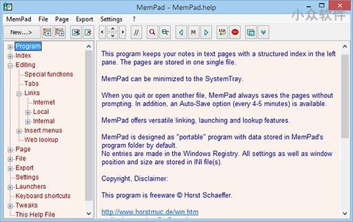 mempad - 好用实用的树状笔记软件 1