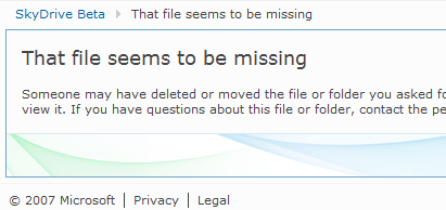 Windows Live SkyDrive 的文件丢失问题