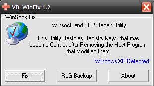 WinsockFix – 网络连接修复工具
