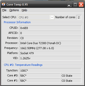 Core Temp – CPU 温度测量工具