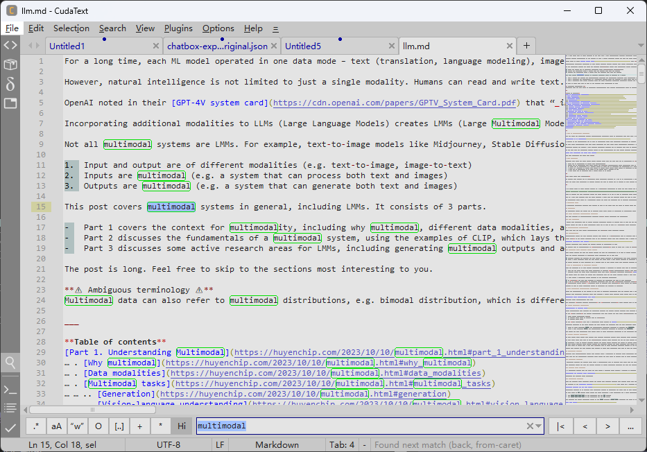 CudaText - 开源多功能的文本编辑器（Sublime Text 开源平替）  1