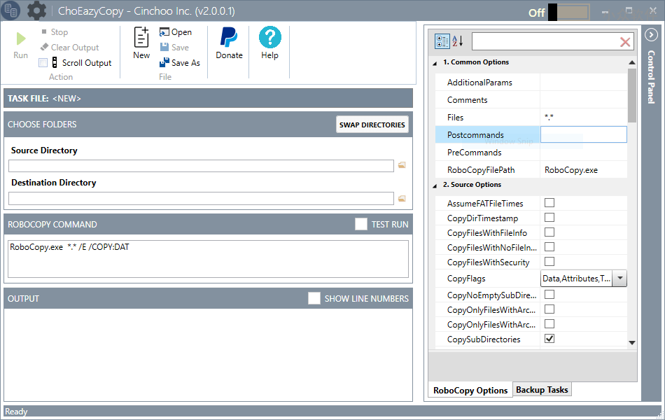 ChoEazyCopy, 简洁强大的 RoboCopy GUI，微软官方超强复制海量小文件工具的图形界面版本 1