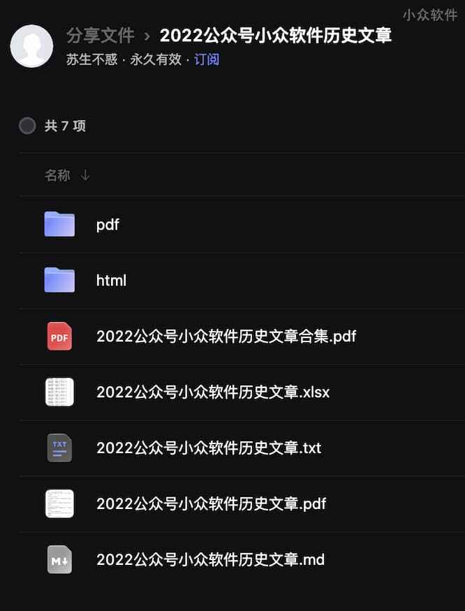 2022 年小众软件微信公众号阅读数 TOP 10 文章 12