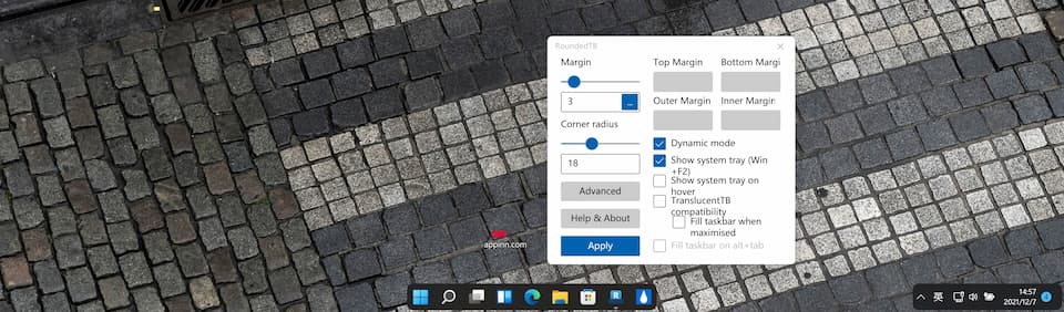 RoundedTB - 分段显示 Windows 11 任务栏，让它像 Mac 3