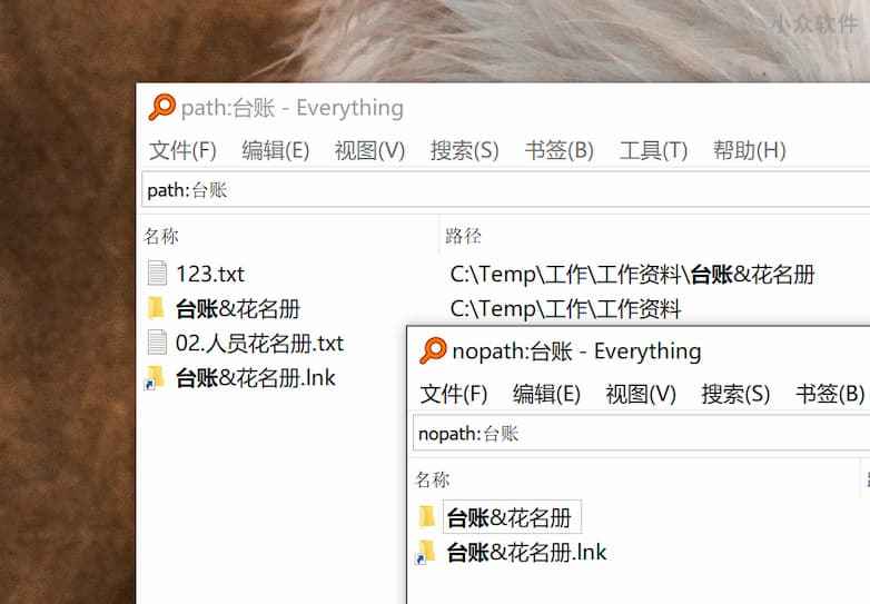如何使用 Everything 同时搜索文件夹名和文件名[技巧] 3