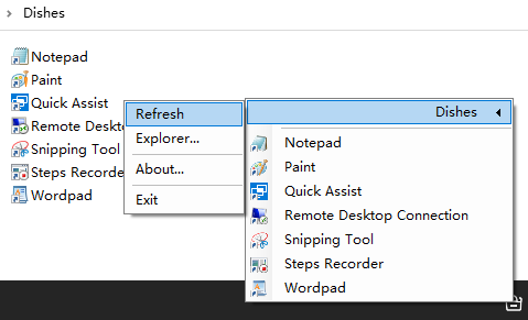 Dishes Launcher - 托盘里的快速启动工具[Windows]