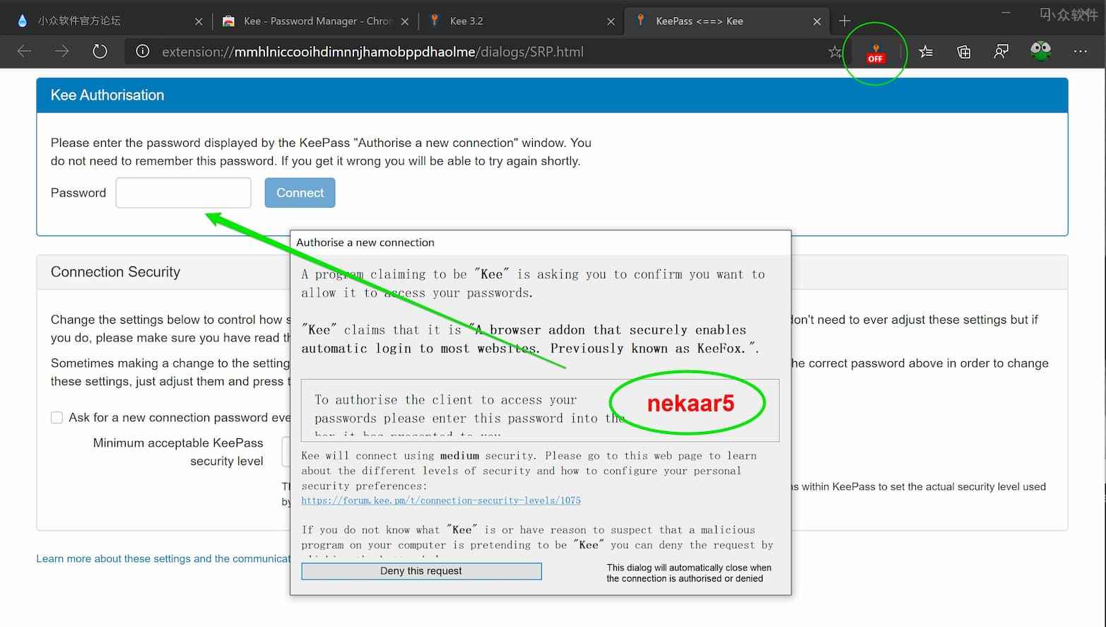 支持 Chrome、Firefox 自动填充密码并提交登录的 KeePass 扩展：Kee 3