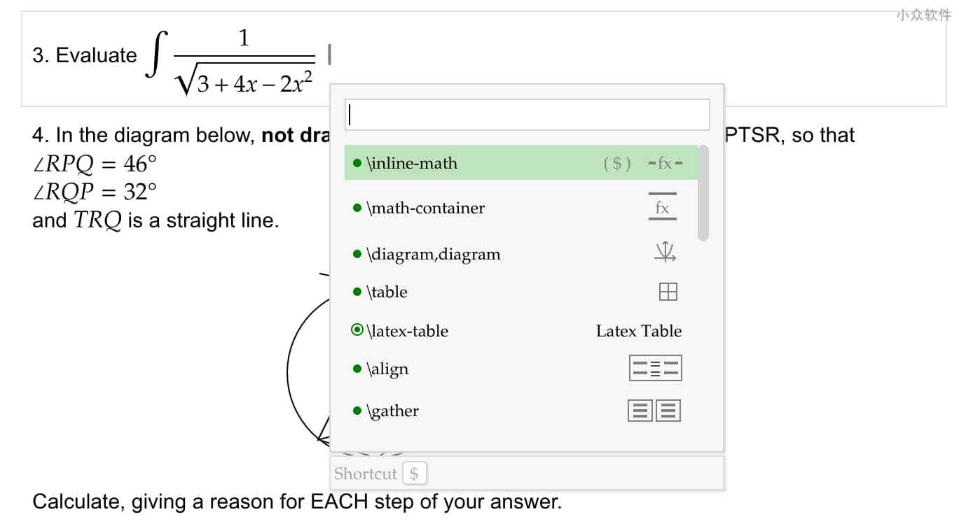 Mathcha -支持手写识别公式的在线数学编辑器，不会 LaTeX 也能用 2