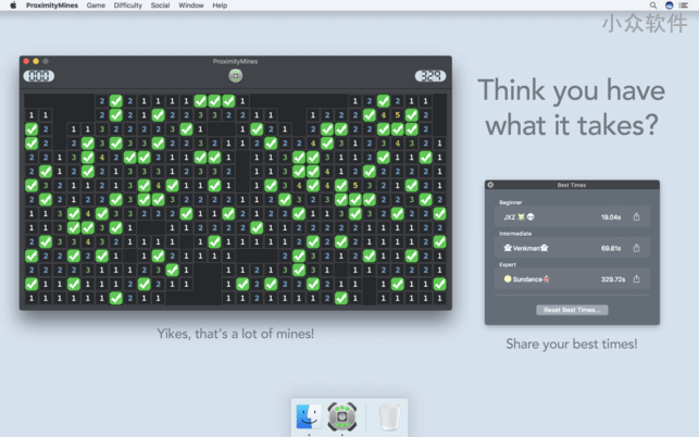 向「扫雷」致敬，在 macOS 上玩玩史前游戏：扫雷 3