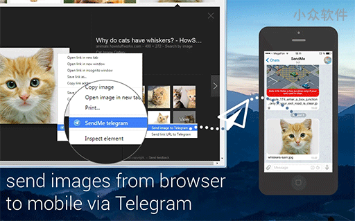 SendMe telegram - 从 Chrome 向 Telegram 发送内容 2