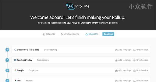 Unroll.Me - 清理 Gmail 接收的订阅邮件[Web] 2