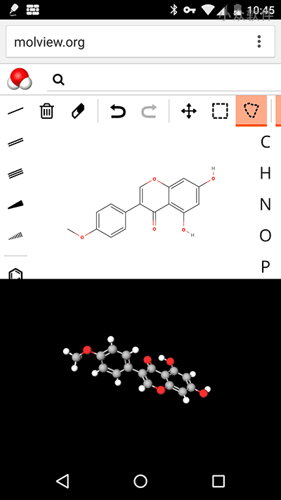 MolView - 化学分子结构式查看/编辑工具[Web] 2