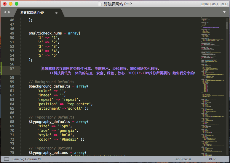 Sublime Text for Mac v4.0.0.4180 苹果版代码编辑工具